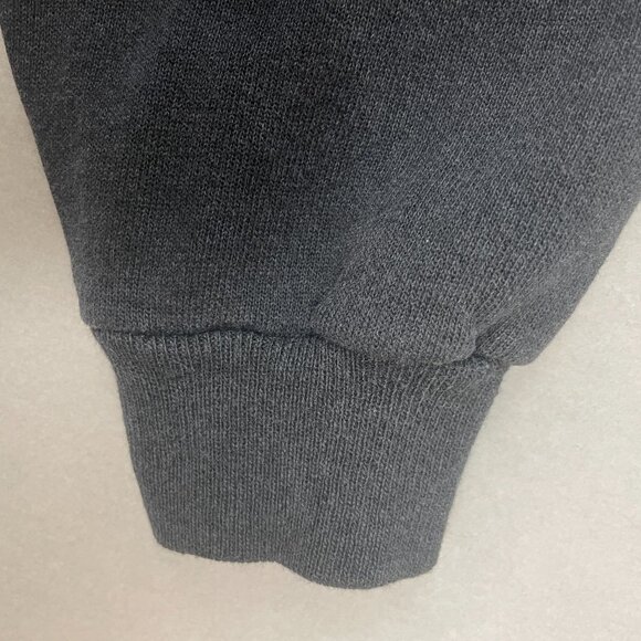 Vintage Patchwork Sweatshirt Black Size Large Quilt Patch One-Of-A-Kind Unique - Picture 9 of 13